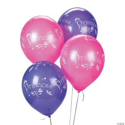 ﻿25 Lavender & Pink “Princess” Latex Balloons