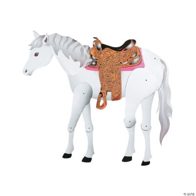 Large White Horse Jointed Cutout Oriental Trading