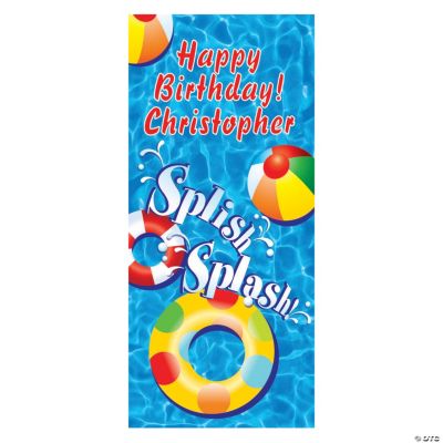 Personalized Swimming Pool Party Door Cover