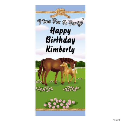 Personalized Mare & Foal Door Cover