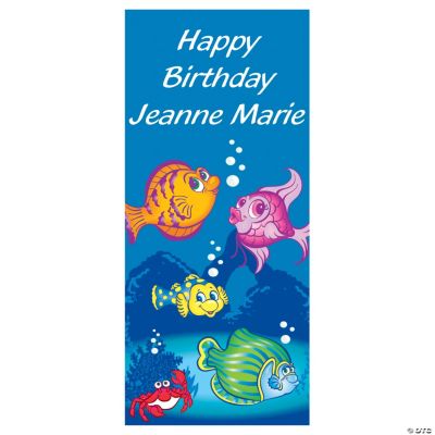 Personalized Tropical Fish Door Cover