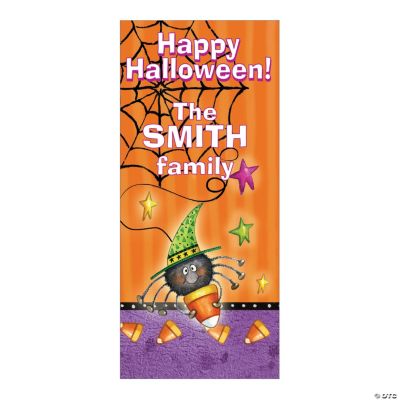 Personalized Candy Corn Spider Door Cover