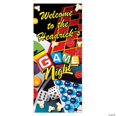 Personalized Game Night Door Cover