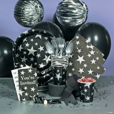 Silver Foil Star Deluxe Party Pack