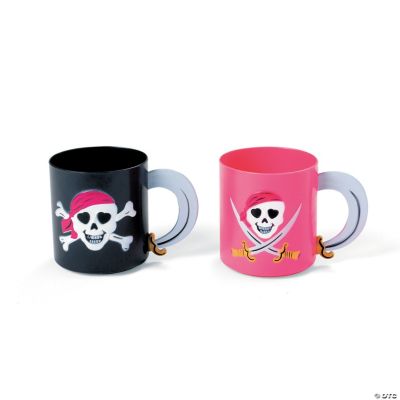 Pink Pirate Girl Mugs
