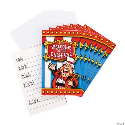 Under The Big Top Invitations