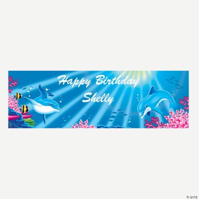 Personalized Dolphin Banner - Medium