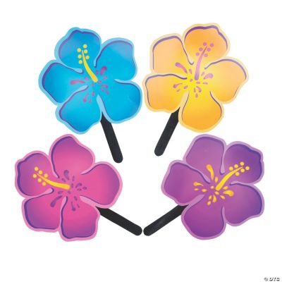 12 Hibiscus-Shaped Fans