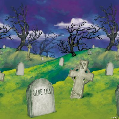 Design-A-Room Cemetery Trees Background