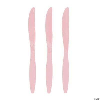 Plastic Light Pink Knives