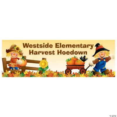 Personalized Harvest Hoedown Banner - Small