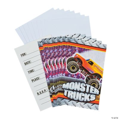 Monster Trucks Invitations