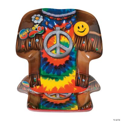 '60s Groovy Party Shirt-Shaped Plates