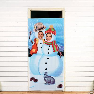 Snowmen Photo Door Banner