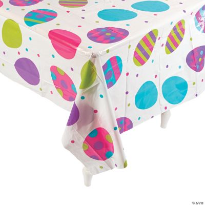 Clear Egg Print Table Cover