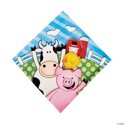Farm 1st Birthday Luncheon Napkins