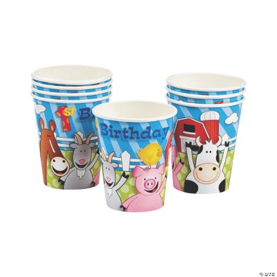 Farm 1st Birthday Cups