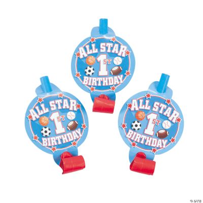 “All Star 1st Birthday” Blowouts