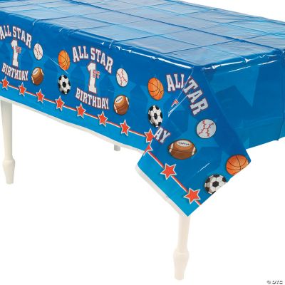 “All Star 1st Birthday” Table Cover