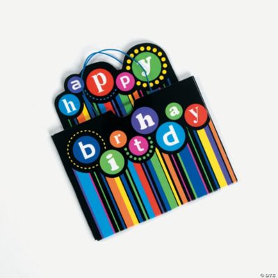 6 Birthday Pattern Gift Card Holders