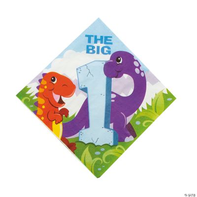 1st Dinosaur Birthday Luncheon Napkins