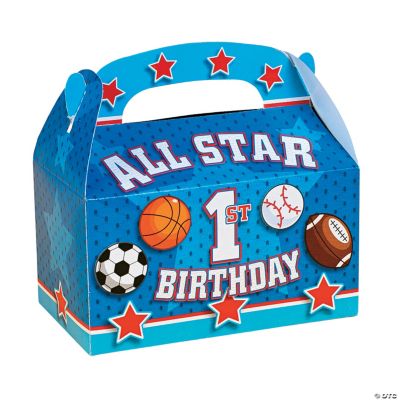 Allstar  on All Star 1st Birthday    Treat Boxes