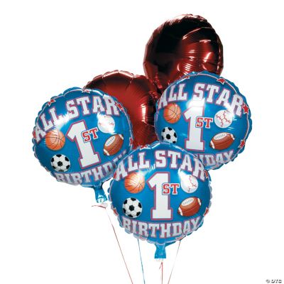 All Star 1st Birthday Balloon Set