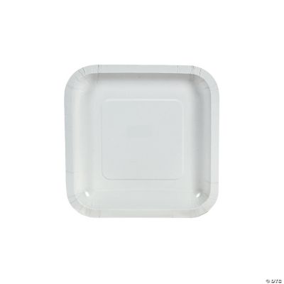 White Square Dessert Plates