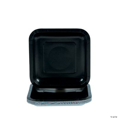 Black Square Dessert Plates