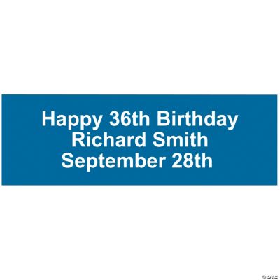 Personalized Solid Color Banners