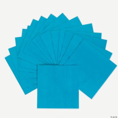 Neon Blue Luncheon Napkins