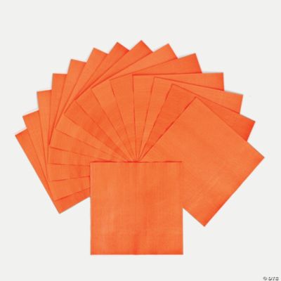 Neon Orange Luncheon Napkins