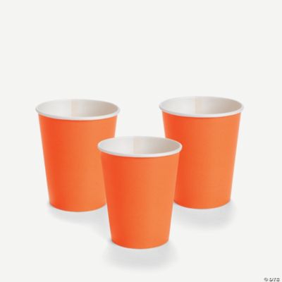 Neon Orange 9 oz. Cups