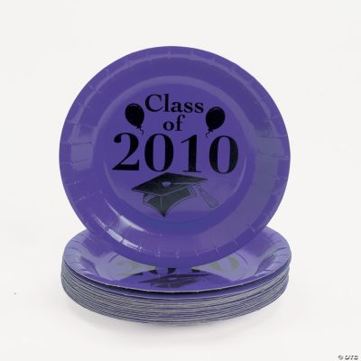 “Class Of 2010” Dessert Plates - Purple