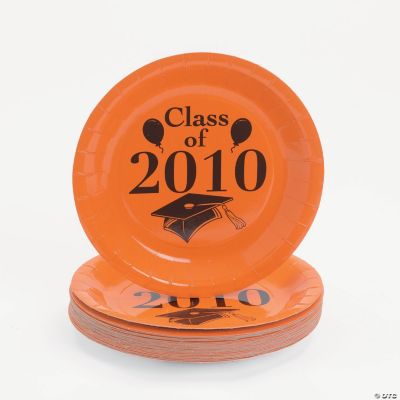 “Class Of 2010” Dessert Plates - Orange