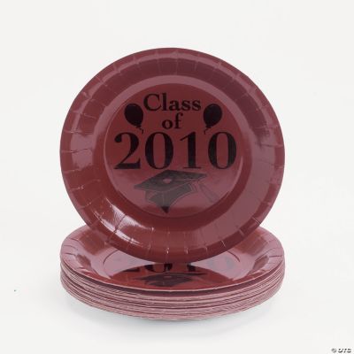 “Class Of 2010” Dessert Plates - Burgundy