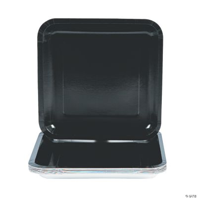 Square Dinner Plates - Black