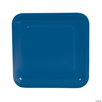 Square Dinner Plates - Blue