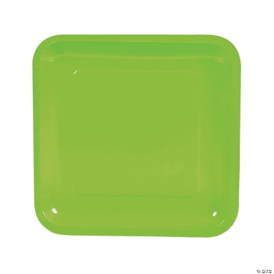 Square Dinner Plates - Lime