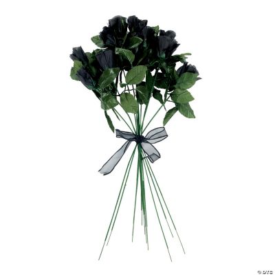 Black Rosebuds With Dew Drops