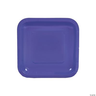 Purple Square Dessert Plates