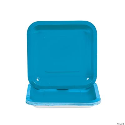 Turquoise Square Dessert Plates