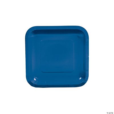 Blue Square Dessert Plates