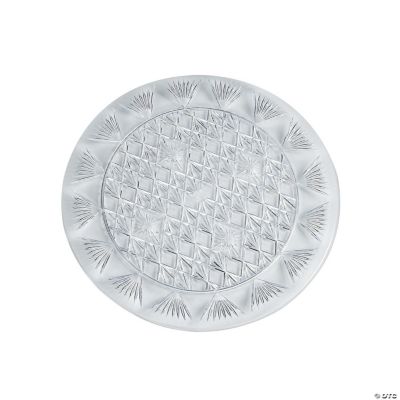 Diamond Cut Round Tray