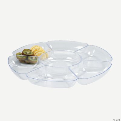 Smooth Seven-Compartment Serving Tray