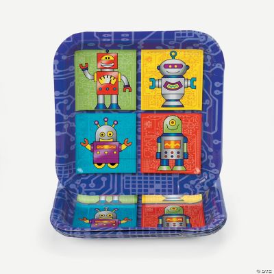 Robot Square Dinner Plates