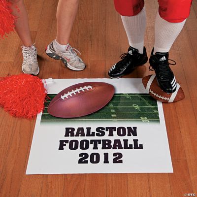 Personalized Football Floor Cling