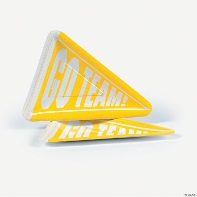Pennant-Shaped Dessert Plates - Yellow