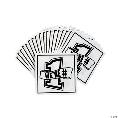 Pennant Beverage Napkins - White