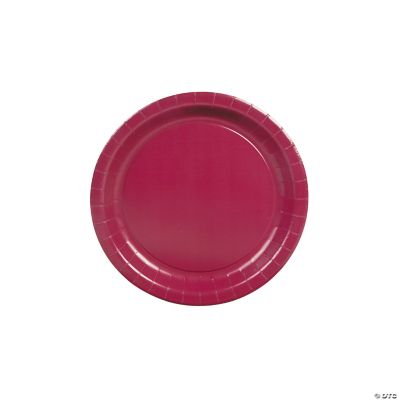 Paper Dessert Plates - Burgundy